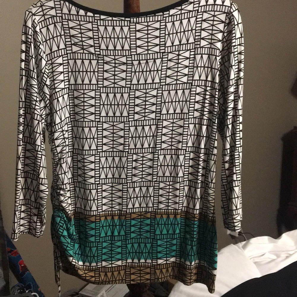 Ruby Rd size Medium multi colored blouse - Picture 2 of 2